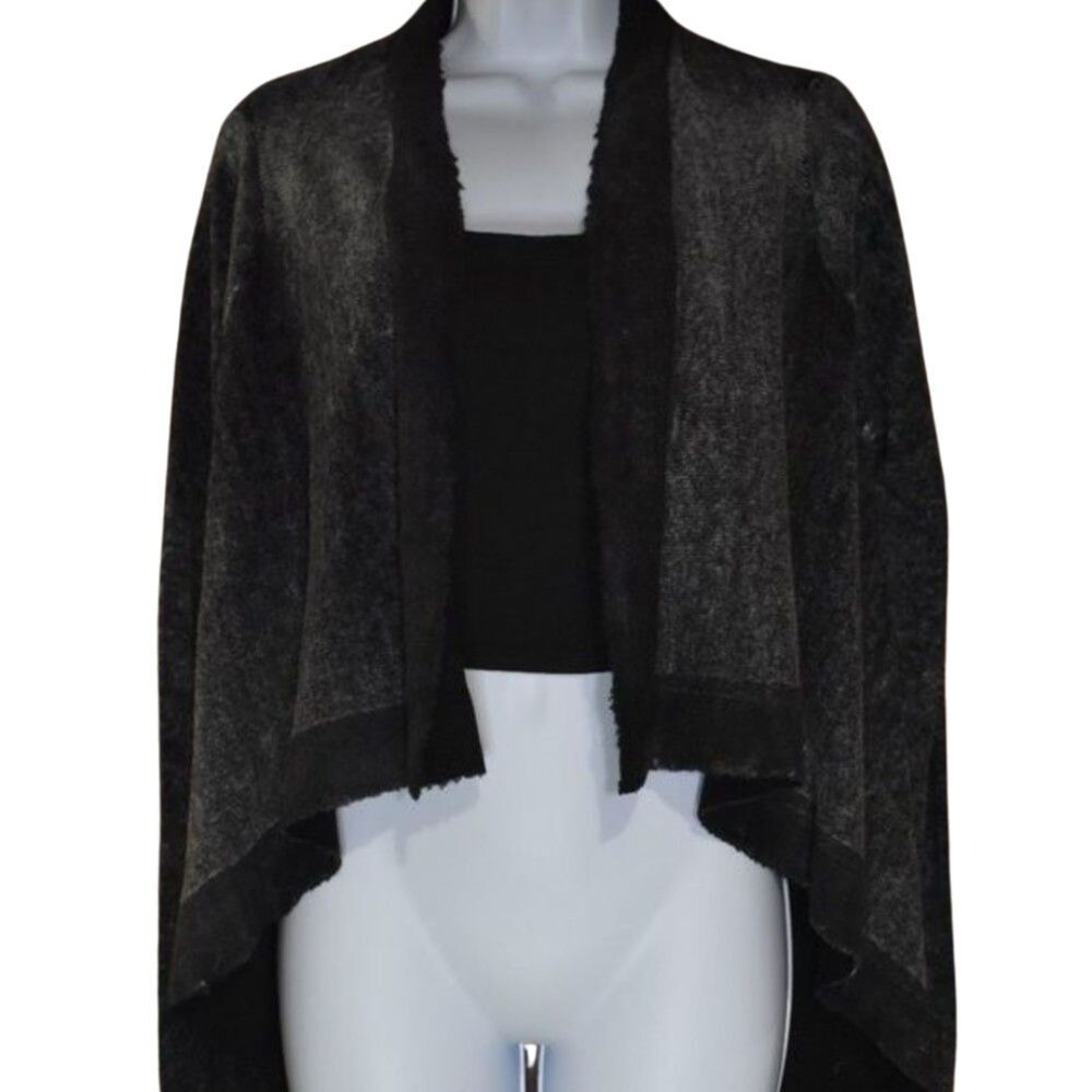 Feel The Piece Terre Jacobs Wool Cashmere Open Front Cardigan Sweater Sz Small